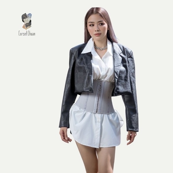 [HCM] Đai nịt bụng giảm mỡ định hình eo thon Latex Corset Chuẩn Luxury truyền thống 25cm
