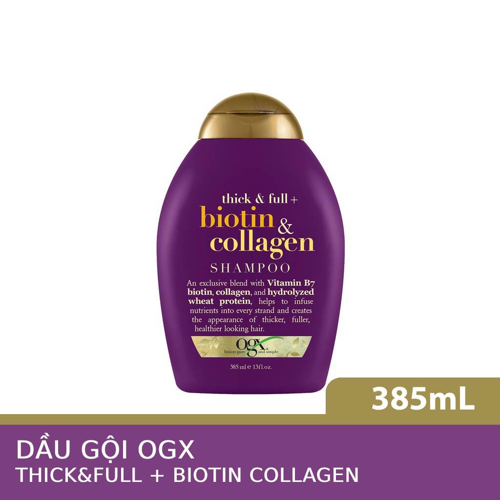 [HCM] Combo Dầu gội xả OGX Biotin Thick & Full 385ml x 2