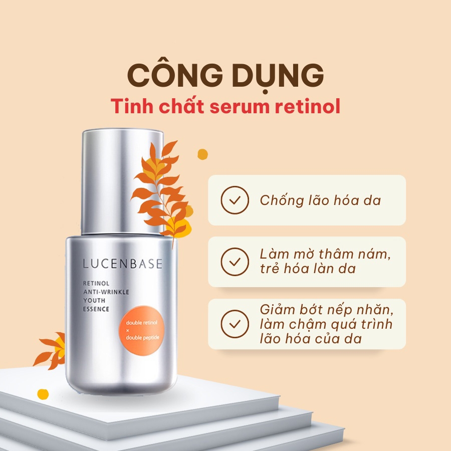 Tinh chất serum Retinol Lucenbase mờ thâm, chống lão hóa 30ml