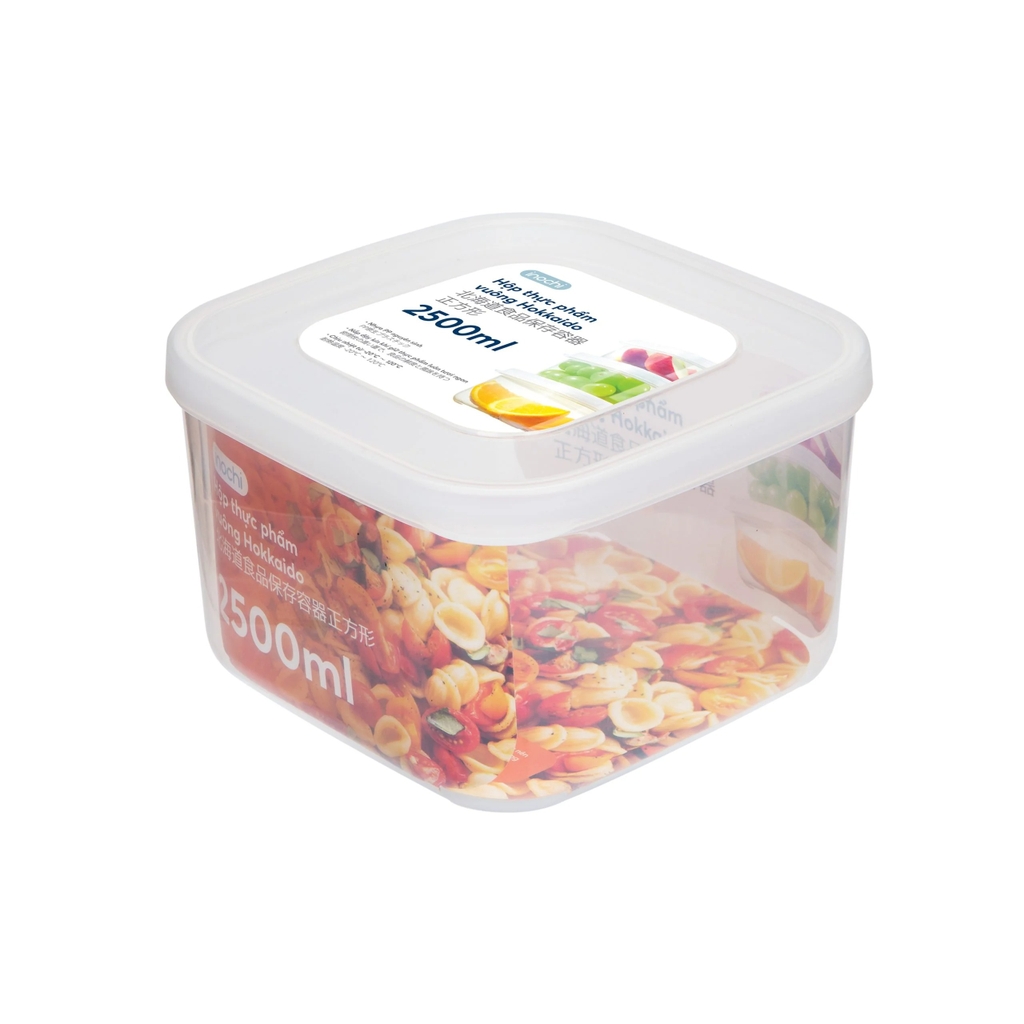Hộp thực phẩm vuông Hokkaido 2500ml