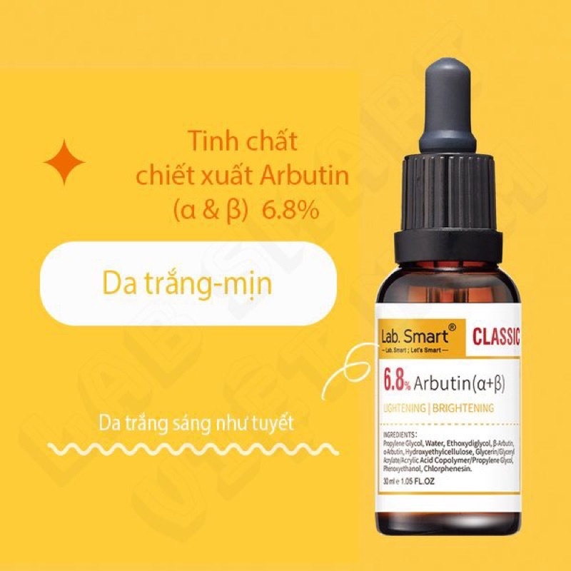 Tinh chất serum 6.8% Autin Labsmart trắng da, sáng da 30ml