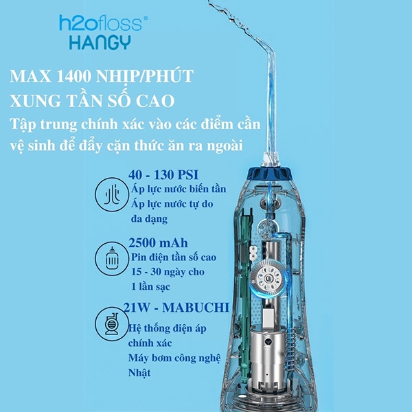 [HN] Máy tăm nước Hangy HF-9P chính hãng phiên bản 2022 [Tặng kèm củ sạc]