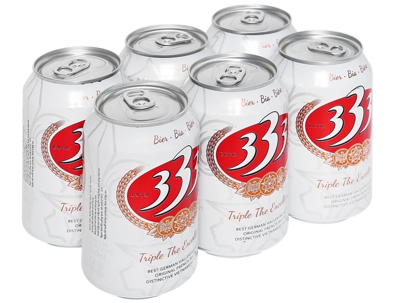 [THÙNG 24 LON] 333 Bia Lon 330ml