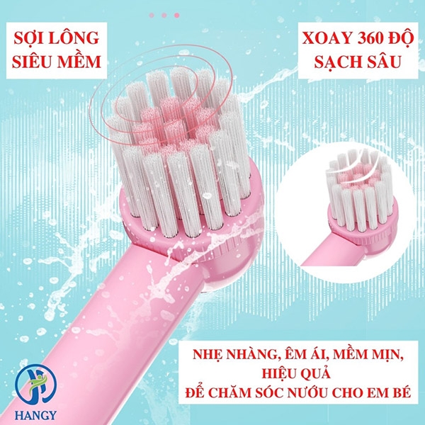 [HN] Bàn chải điện đánh răng trẻ em Here-Mega xoay tự động