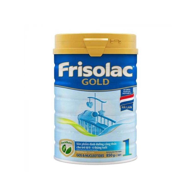 Sữa bột Frisolac Gold số 1 cho bé từ 0 - 6 tháng - 850g