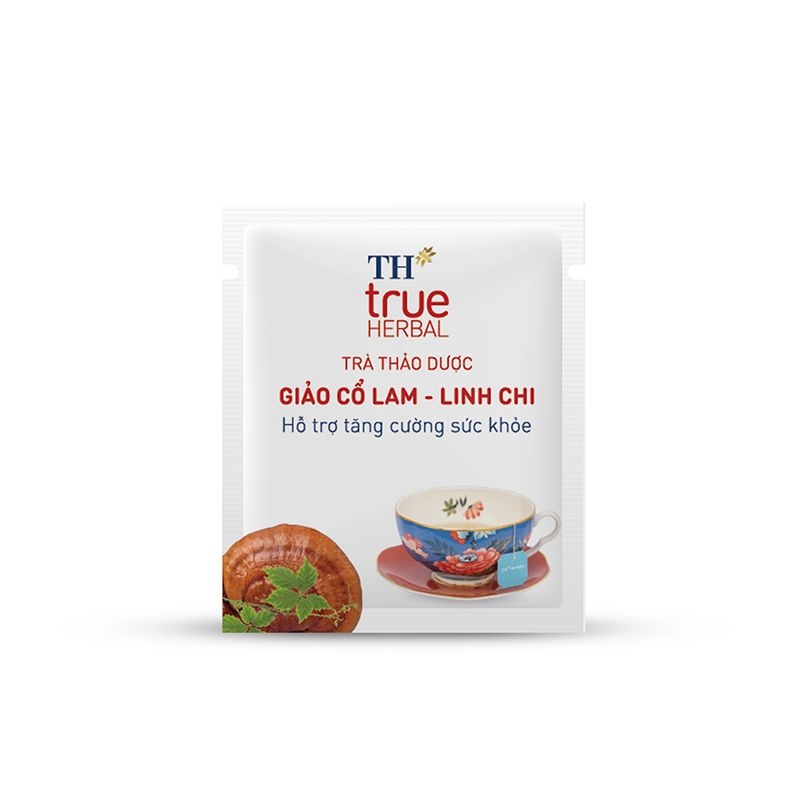Hộp 20 Gói Trà Thảo Dược Giảo Cổ Lam Linh Chi TH true HERBAL 26g (20 túi x 1,8g)