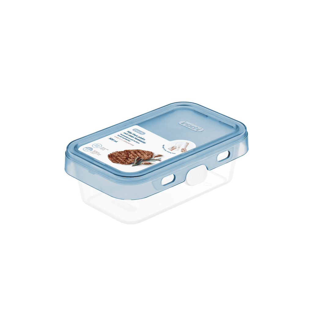 Hộp thực phẩm nút nhấn Hokkaido 500ml - Hồng/ Xanh (giao ngẫu nhiên)