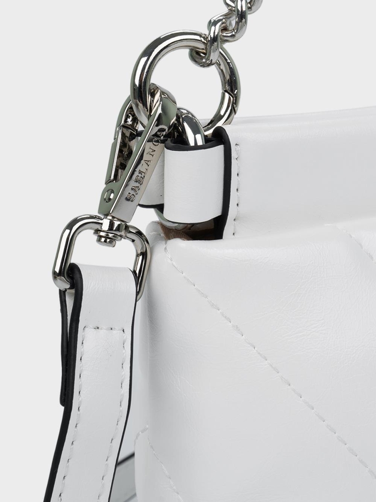 Túi xách tay họa tiết chần bông Sablanca HB0149 - Trắng