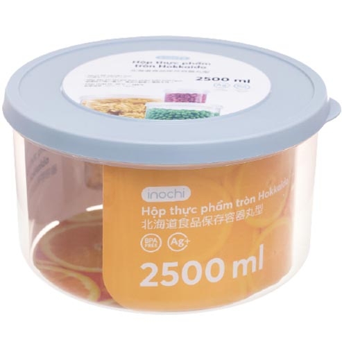 Hộp thực phẩm tròn Hokkaido 2500ml