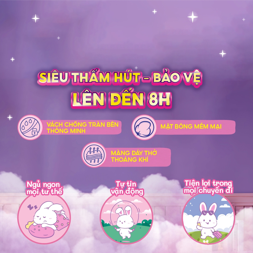 Băng vệ sinh Diana Băng quần Comfy Night S-M/ M-L gói 2 miếng