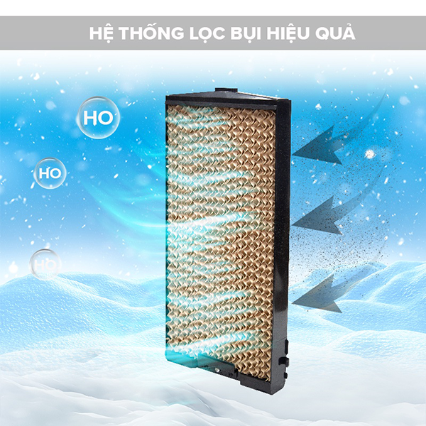 Quạt hơi nước Tsuki TS-HS18 - Công suất 50W - Dung tích 6L