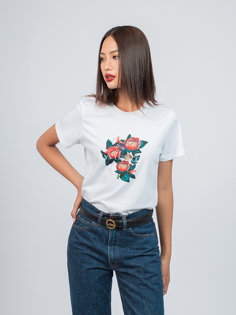 Áo thun Peony YV LE & CO