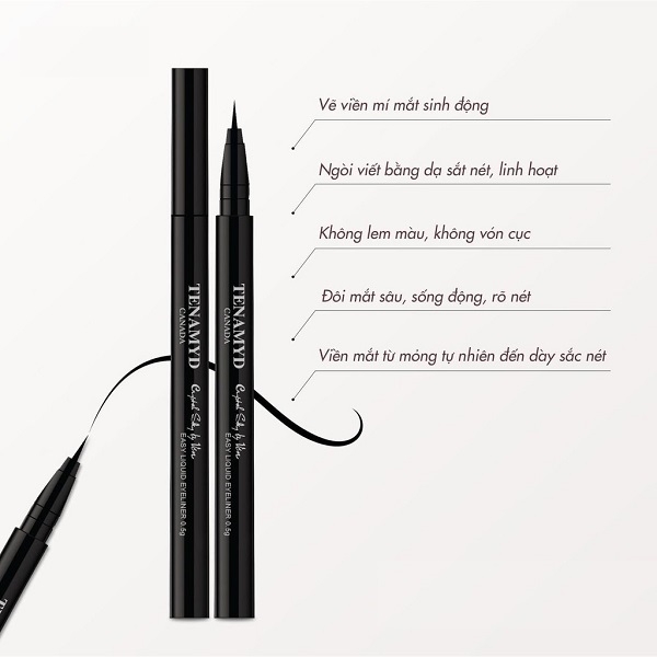 Chì viền mắt nước Tenamyd Easy Liquid Eyeliner - Cây 0.5g