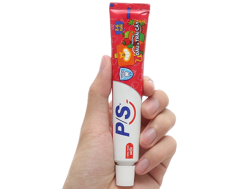 Kem đánh răng PS trẻ em hương dâu và trái cây 2-6 tuổi 45g