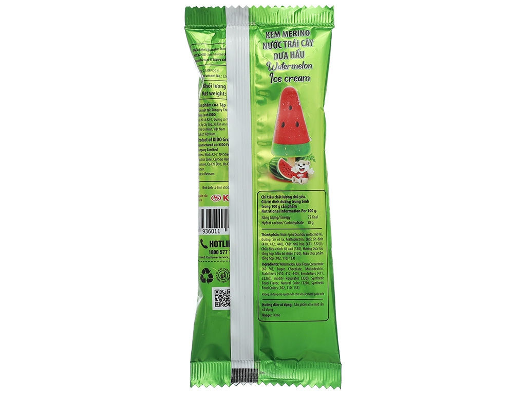 Kem que Dưa hấu Merino Kool 62g