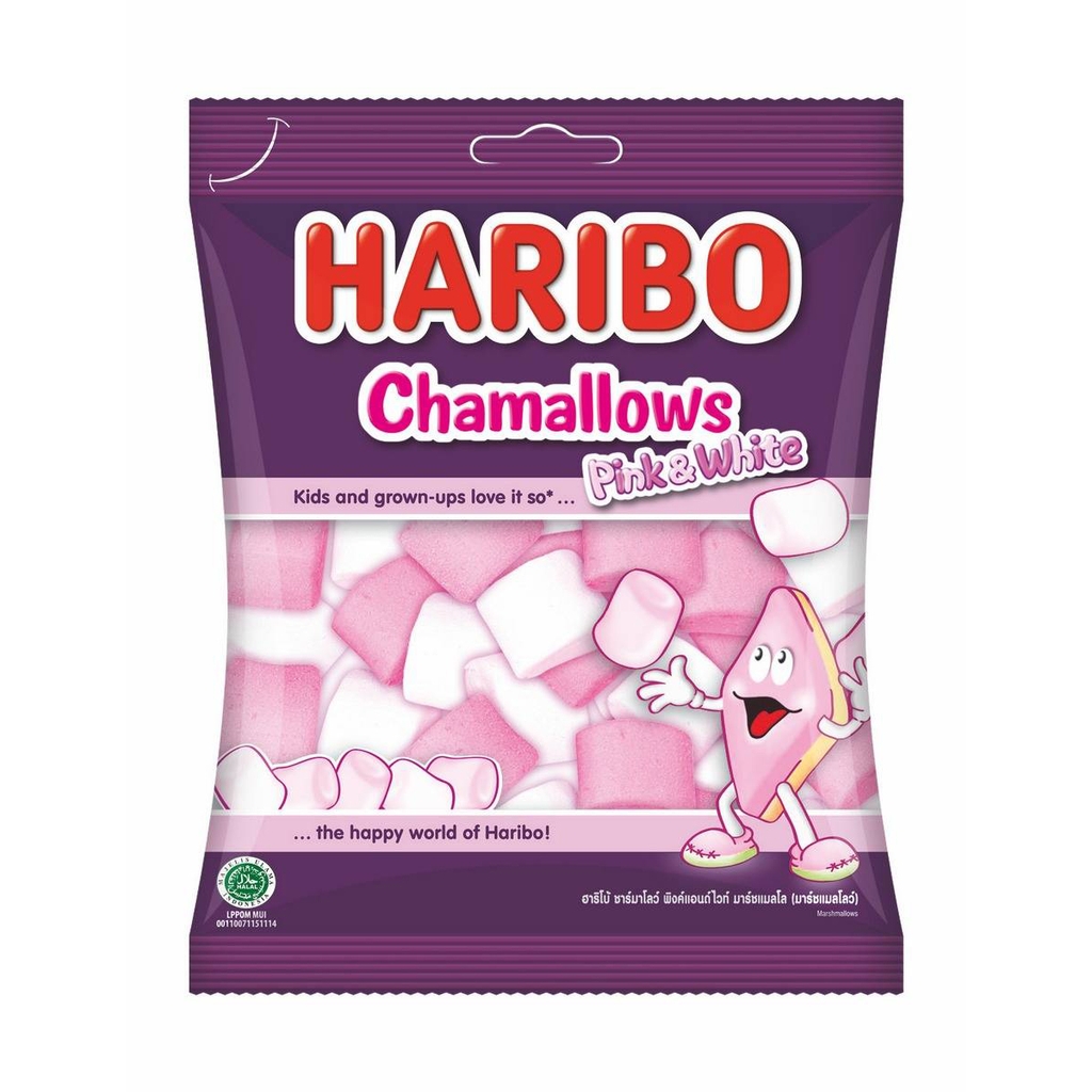 Kẹo xốp Haribo Chamallows Pink & White 70g