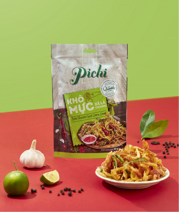 Khô mực xé lá chanh Pichi 50g
