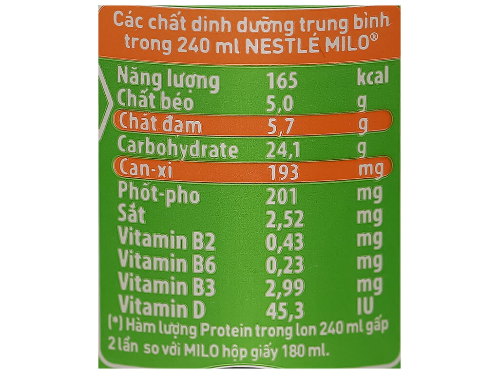 Sữa lúa mạch Milo Teen lon 240ml