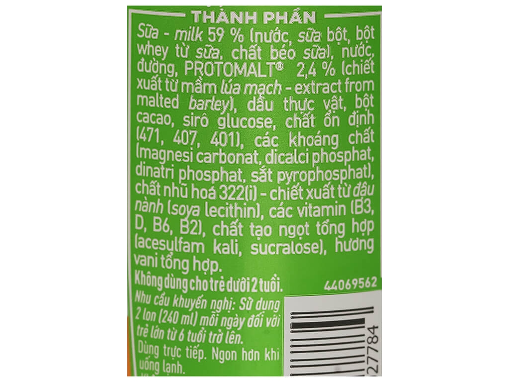 Sữa lúa mạch Milo Teen lon 240ml