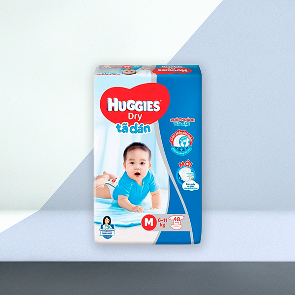 Tã/bỉm dán Huggies M48