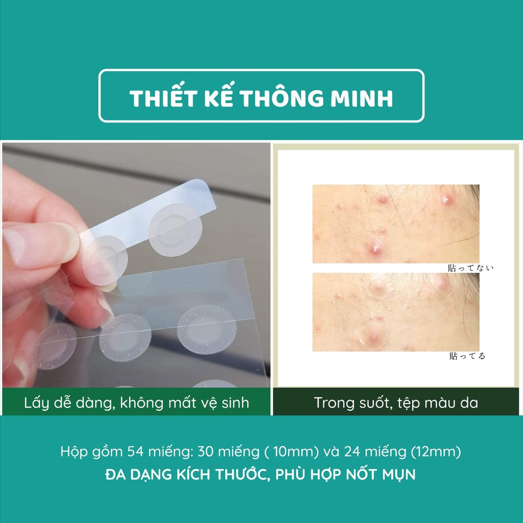 Miếng dán mụn Nhật Bản ZERO SPOT PATCH 54 miếng