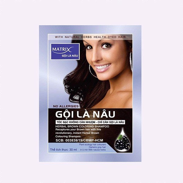 Dầu gội Matrix gội là nâu (Hộp 10 gói x 30ml)