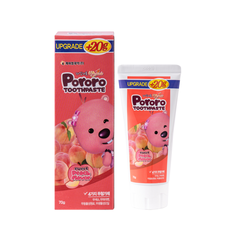 Kem đánh răng Pororo cho bé vị chuối/ đào/ nho 70g
