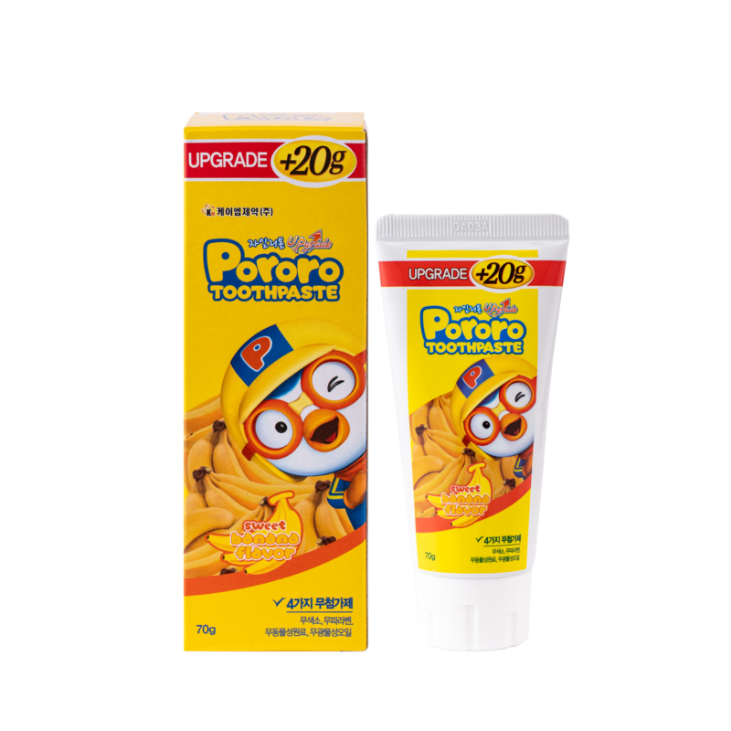 Kem đánh răng Pororo cho bé vị chuối/ đào/ nho 70g