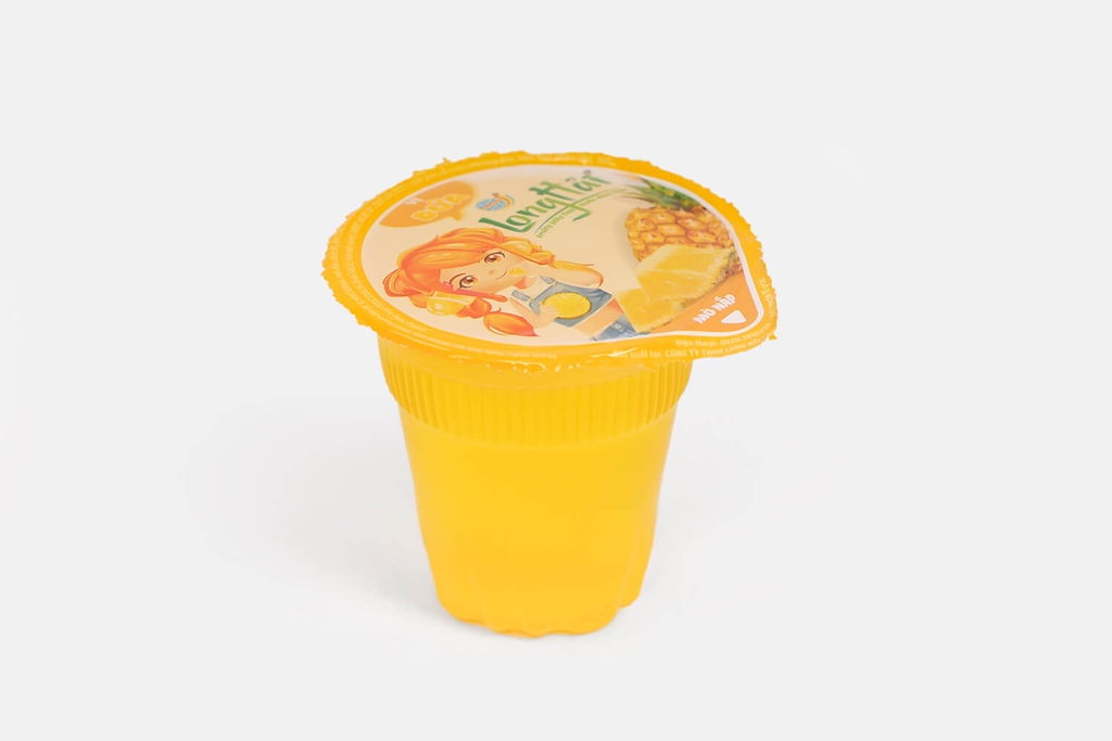 [Thùng 20 lốc x 5 cốc] Long Hải Thạch Rau Câu Vị Dứa Cốc 95g