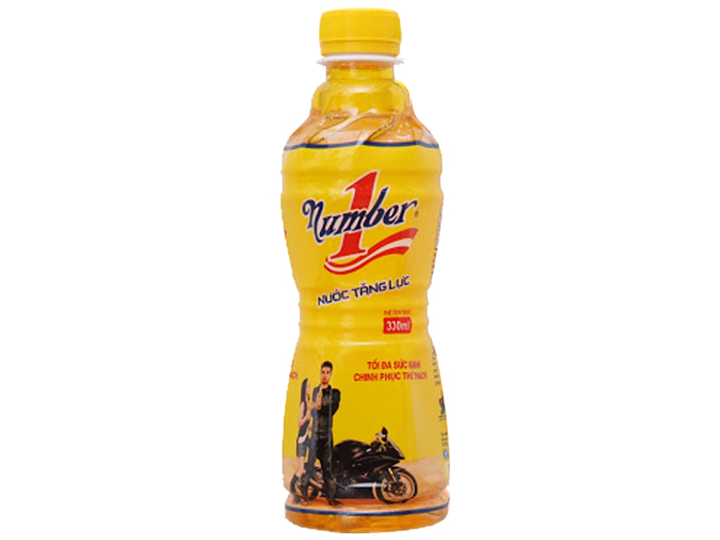 [Combo kèm lốc 12 chai nước tinh khiết] [Thùng 24 Chai] Number 1 Nước Tăng Lực Chai 330ML_070075