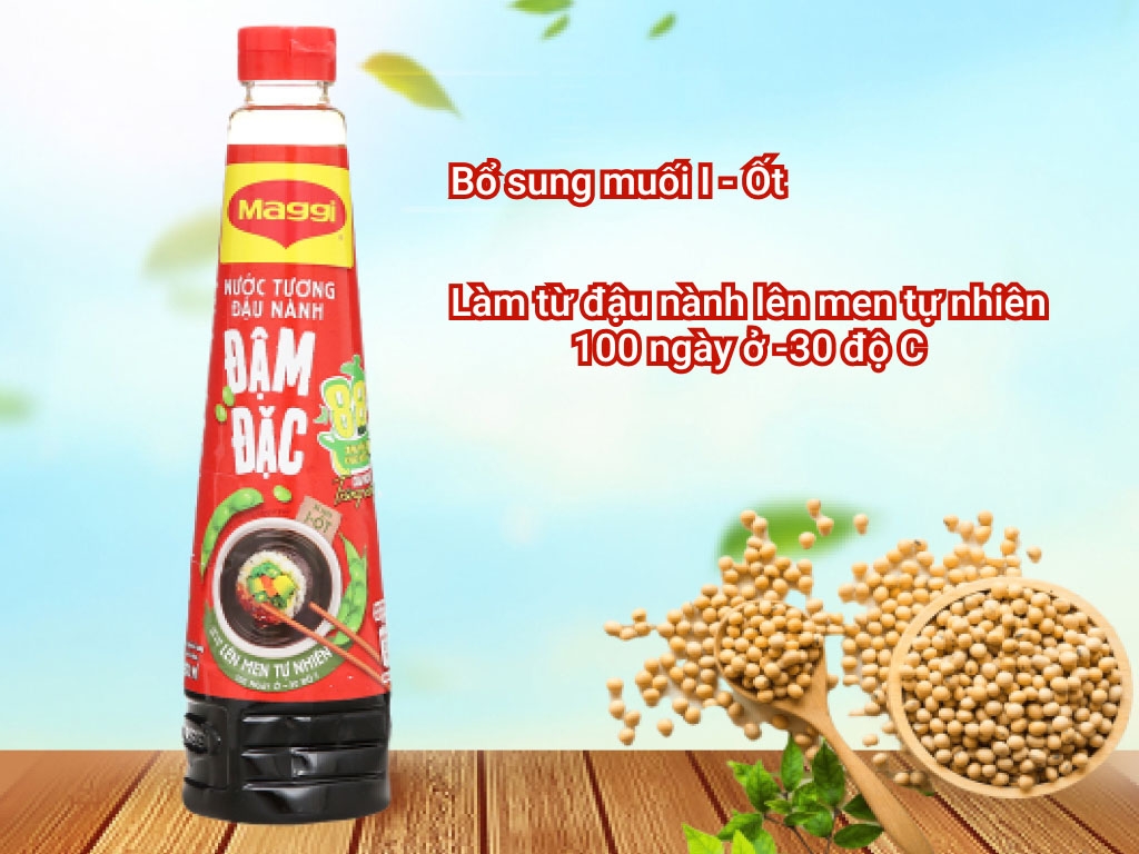 Maggi nước tương đậu nành đậm đặc chai 300ml