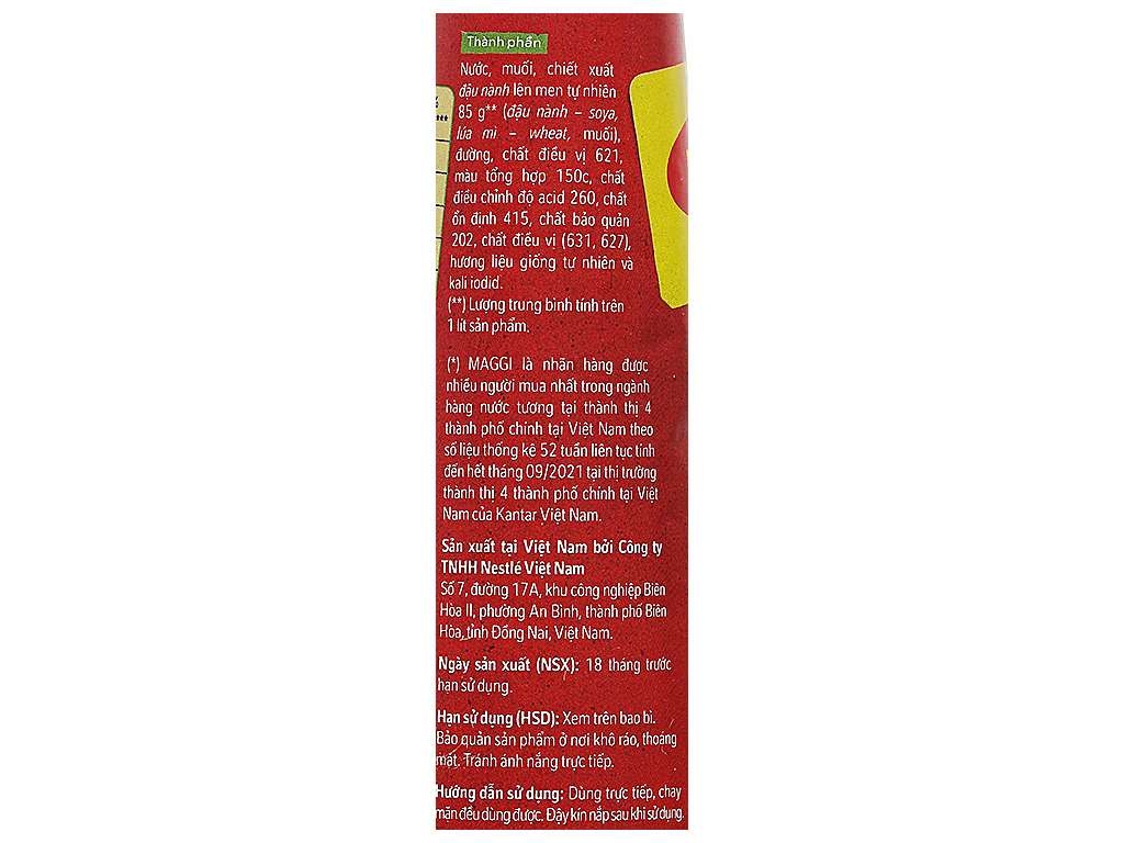 Maggi nước tương đậu nành đậm đặc chai 700ml