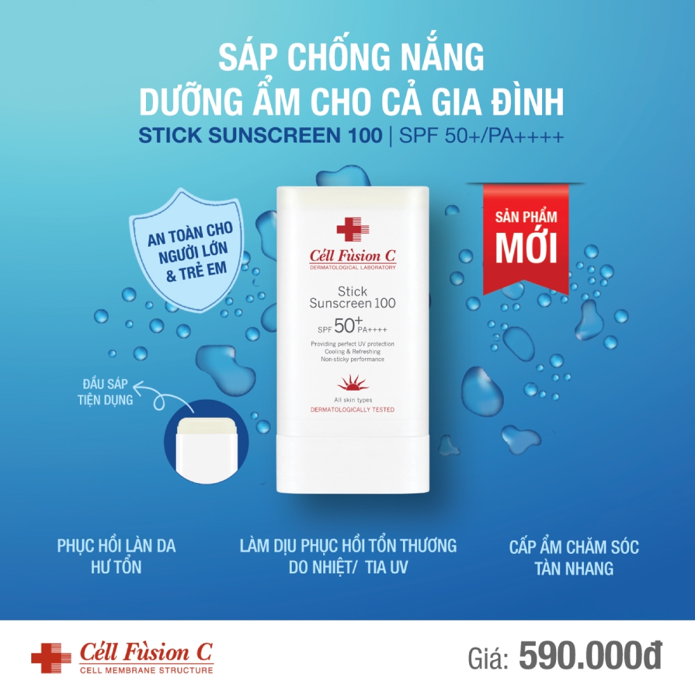 [HCM] Sáp chống nắng Cell Fusion C dạng thỏi Stick Sunscreen 100 SPF50+/ PA++++ 19g