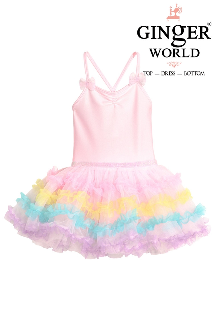 Đầm múa ballet bé gái Ginger World PD343 - Hồng