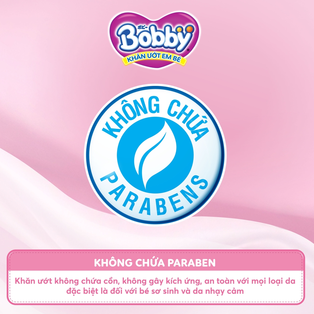 [THÙNG 16 GÓI] Khăn ướt Bobby Care không hương/có hương - gói 100 tờ