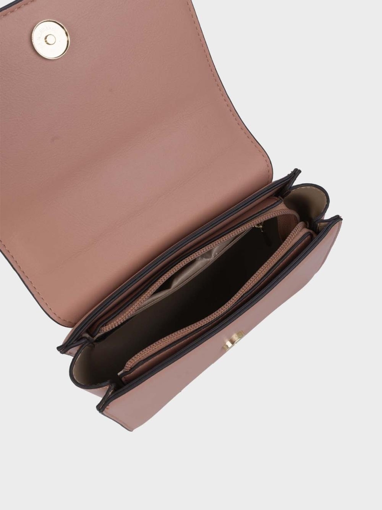 Túi đeo chéo phối 2 tone màu Sablanca SA0049 - Hồng & Trắng