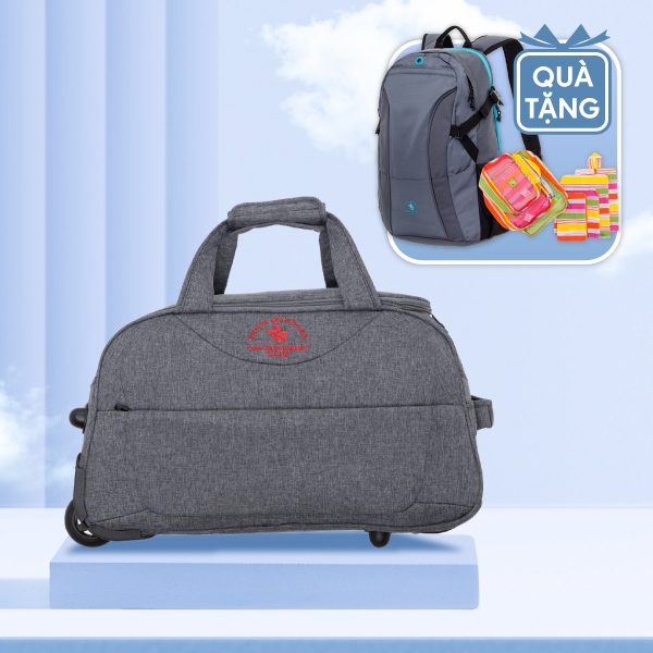 [HCM - Tặng Balo và túi du lịch 7 món] Túi kéo Santa Barbara SBT9025 - Xám sáng
