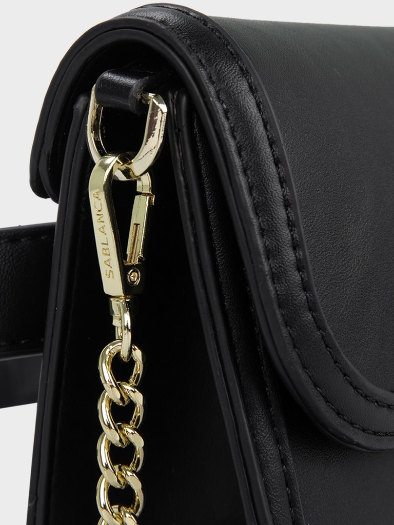 Túi đeo chéo nắp gập Sablanca SD0109 - Đen