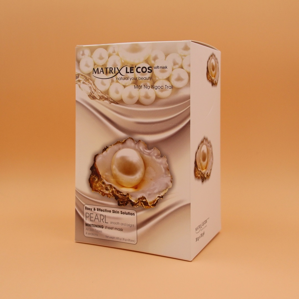 Mặt nạ Matrix Le'cos ngọc trai (Hộp 20 chiếc x 30g)