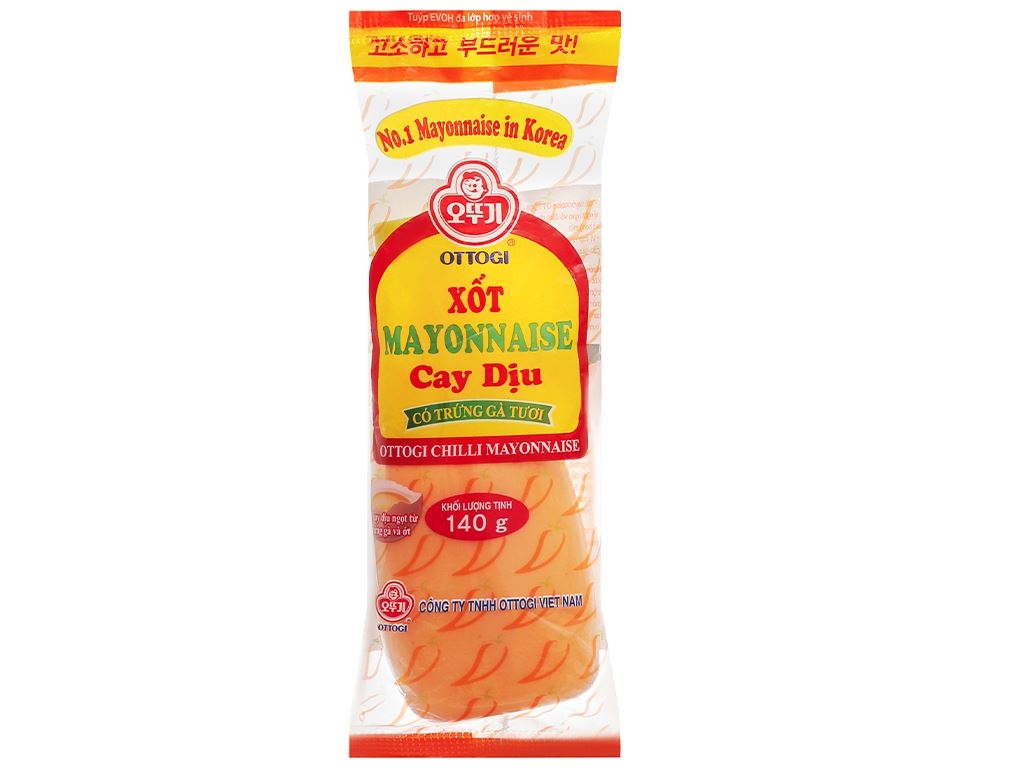 Xốt mayonnaise cay dịu Ottogi - Chai 140g