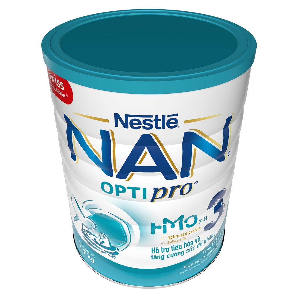 Sữa bột Nestle Nan số 3 cho bé từ 1 - 2 tuổi - 1700g