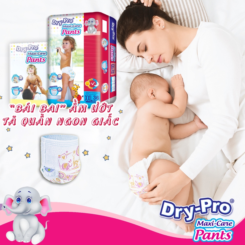 [Tặng 1 bộ muỗng Pur 3 cái] Tã quần Drypro L18