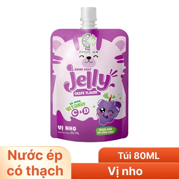 Thạch uống trái cây Drink Fruit Jelly 80ml nhiều hương vị