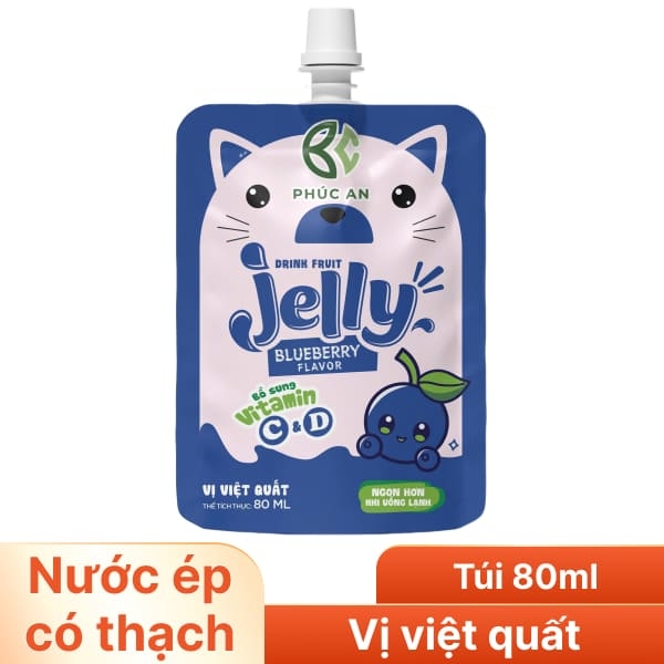 Thạch uống trái cây Drink Fruit Jelly 80ml nhiều hương vị