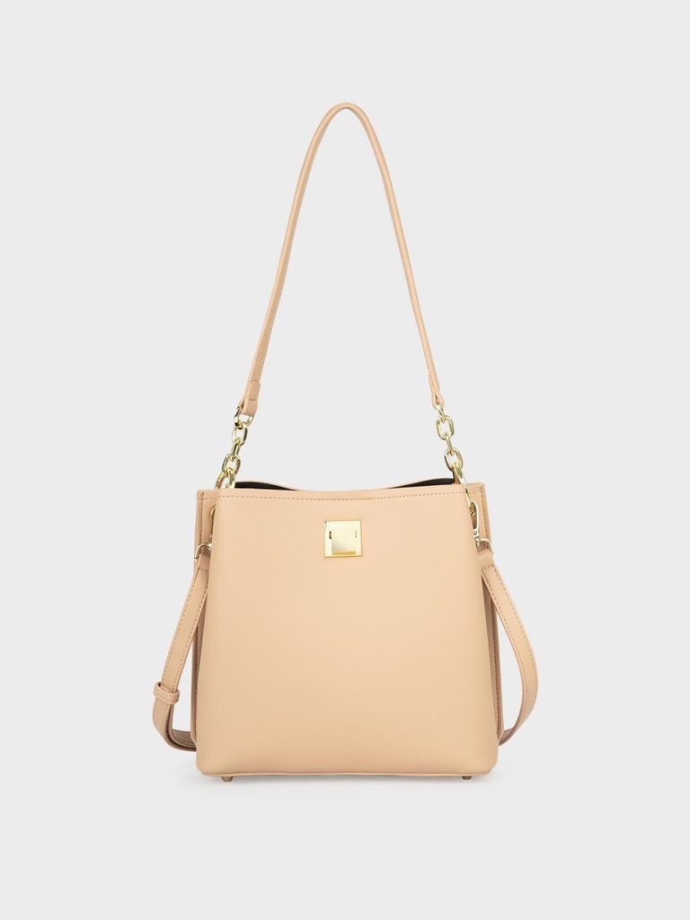 Túi tote phối logo kim loại Sablanca TO0056 - Da
