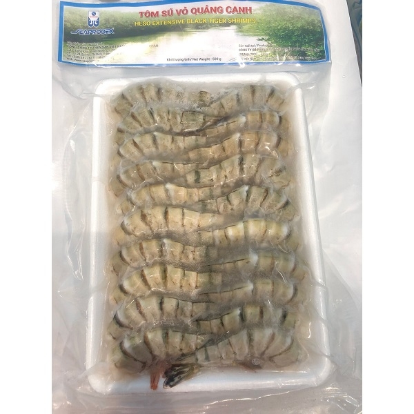 [HCM] Tôm sú vỏ quảng canh Seaprodex - Khay 500g - kích cỡ 16/20