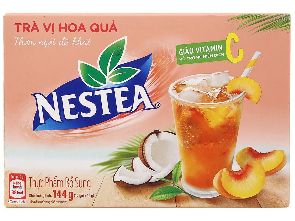 Trà Vị Hoa Quả Nestea hộp 144g (12 gói x 12g)