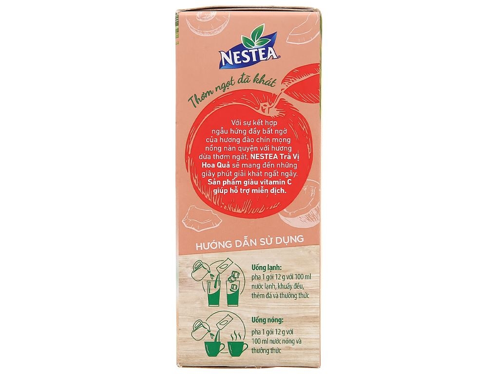 Trà Vị Hoa Quả Nestea hộp 144g (12 gói x 12g)