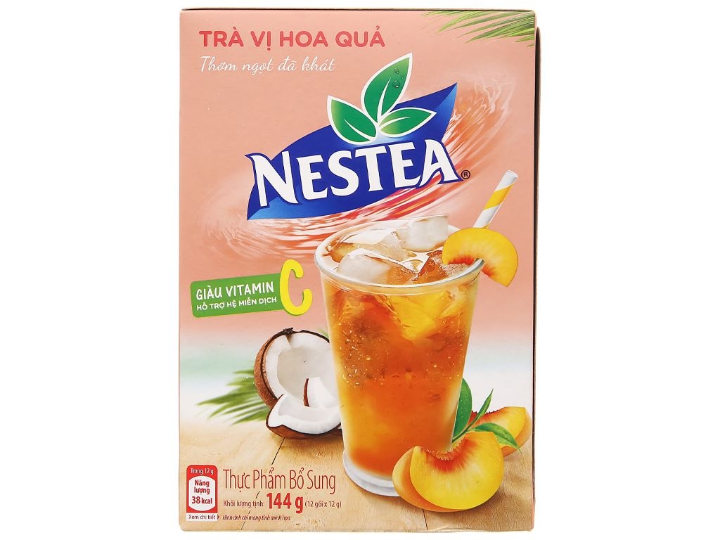Trà Vị Hoa Quả Nestea hộp 144g (12 gói x 12g)