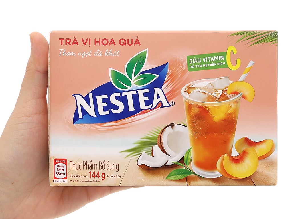 Trà Vị Hoa Quả Nestea hộp 144g (12 gói x 12g)